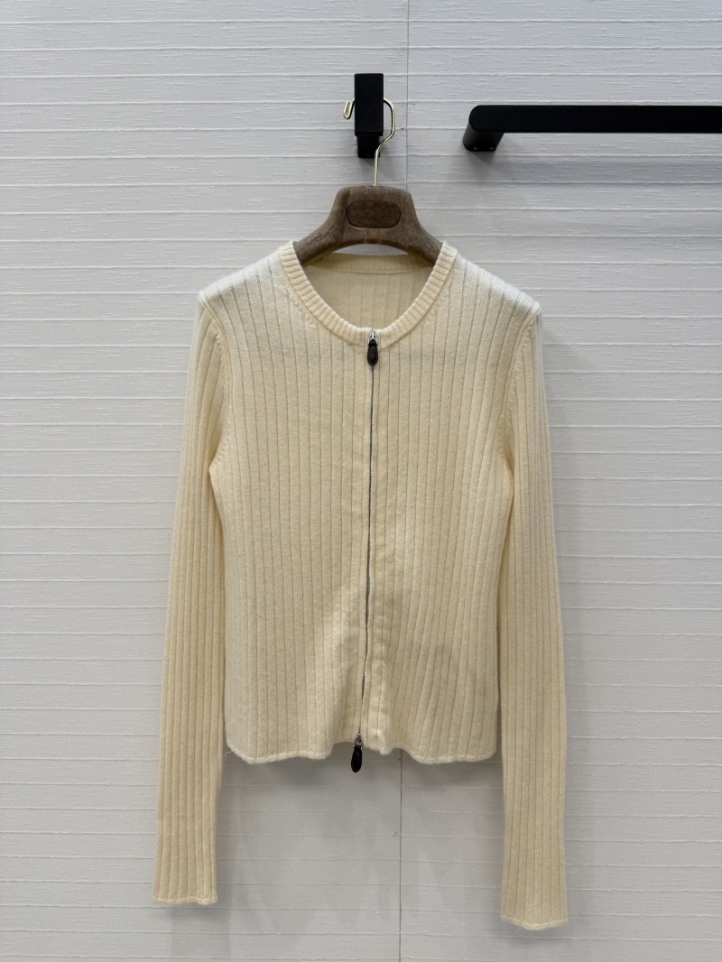 Loro Piana Sumptuous Cashmere and Wool 18-Gauge Rib-Knit Zippered Cardigan