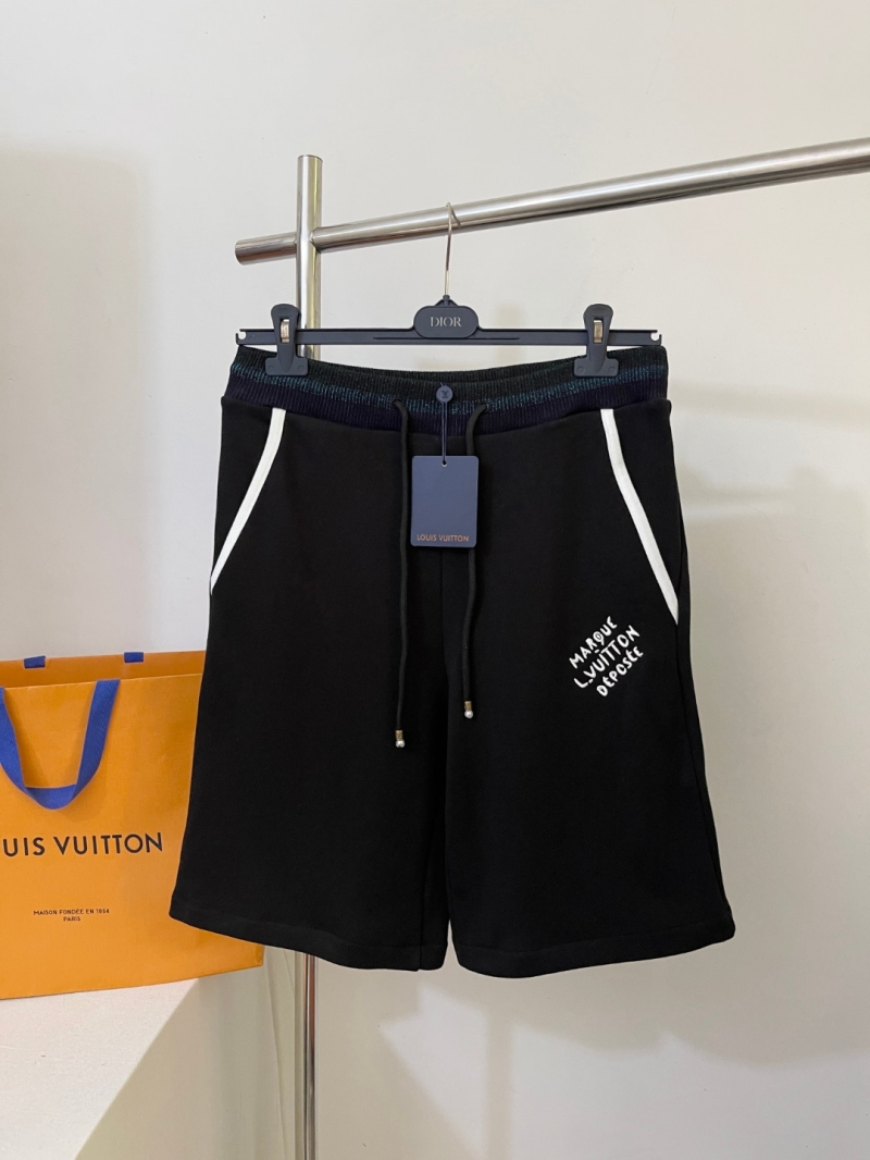Louis Vuitton Men's College Style Embroidered Shorts