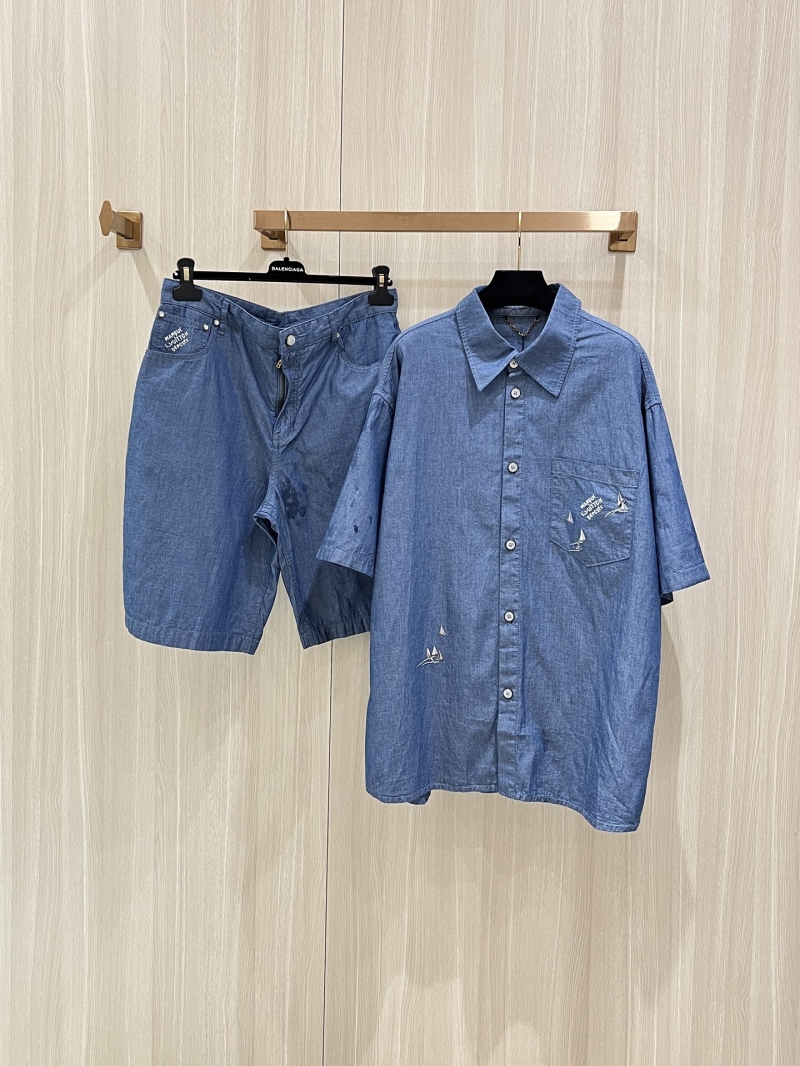 Louis Vuitton Nautical Sailboat Short Sleeve Set - Luxe Embroidery