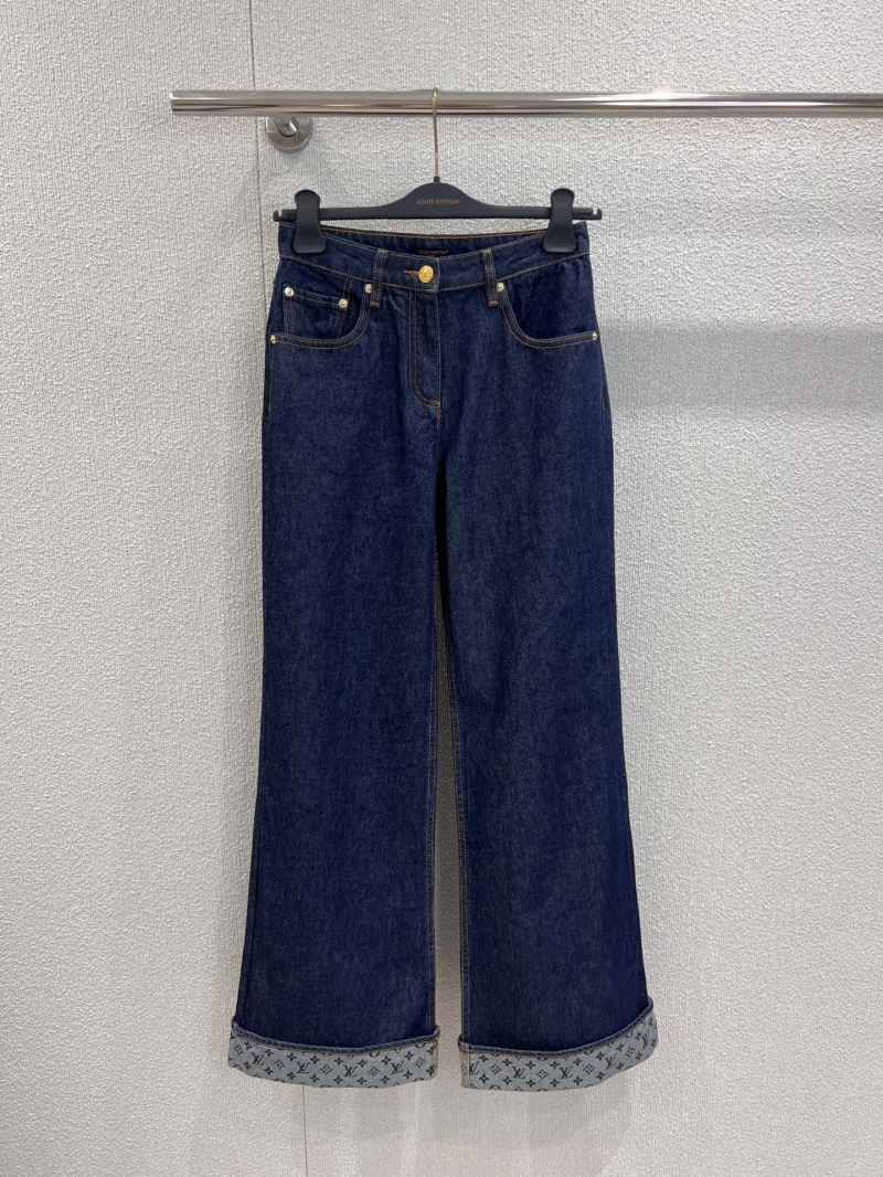 Louis Vuitton Early Autumn Denim Straight-Leg Jeans - Exclusive Retro Chic