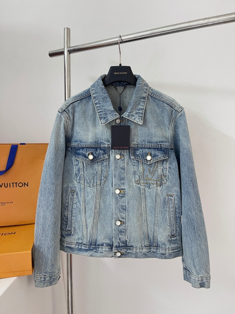 Louis Vuitton Pocket Embroidery Denim Jacket - Luxe Streetwear