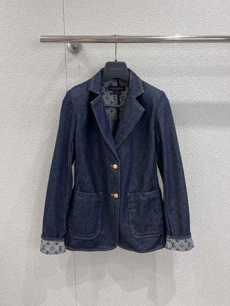 Louis Vuitton Exclusive Denim Blazer - Dark Blue | Luxe Retro Washed Monogram Lining