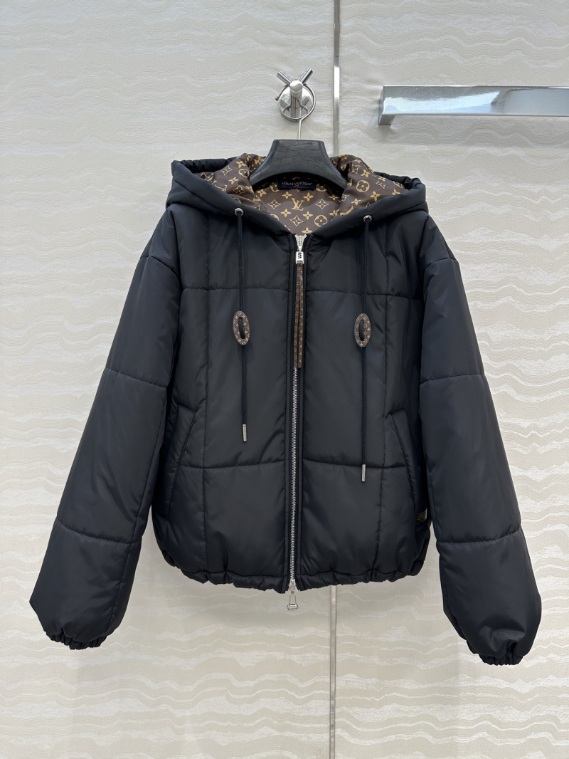 Louis Vuitton Black Flight Mode Hooded Puffer Jacket - Monogram Lining, Quilted Luxury Outerwear