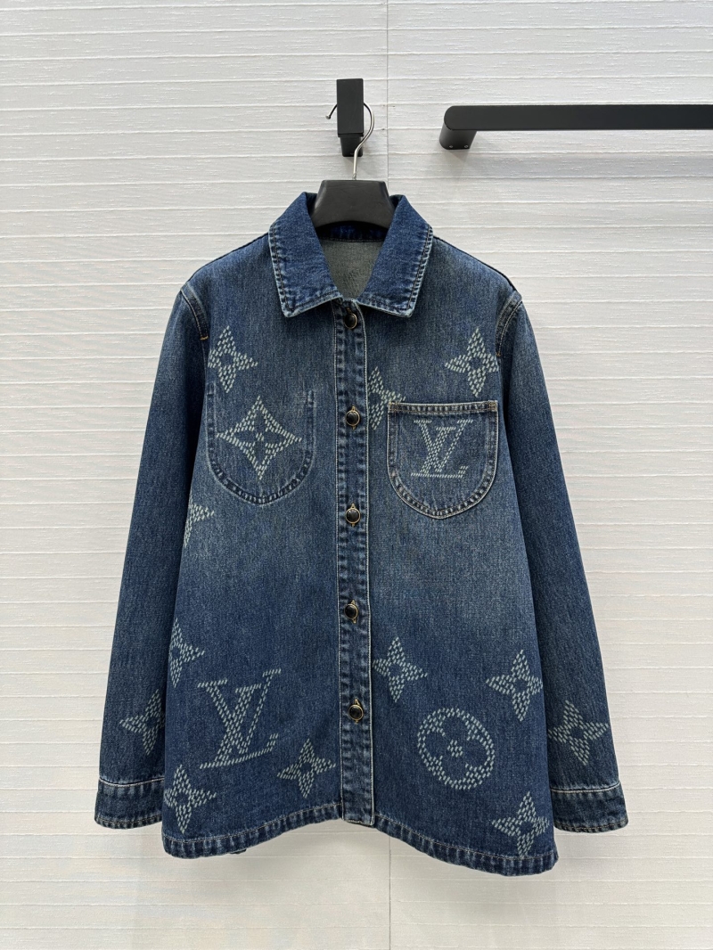 Louis Vuitton MONOGRAM Laser Jacquard Denim Jacket | Custom Denim | Relaxed H-Silhouette