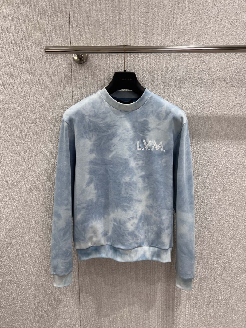 Louis Vuitton Sky Blue Tie-Dye L.V.M. Monogram Sweatshirt
