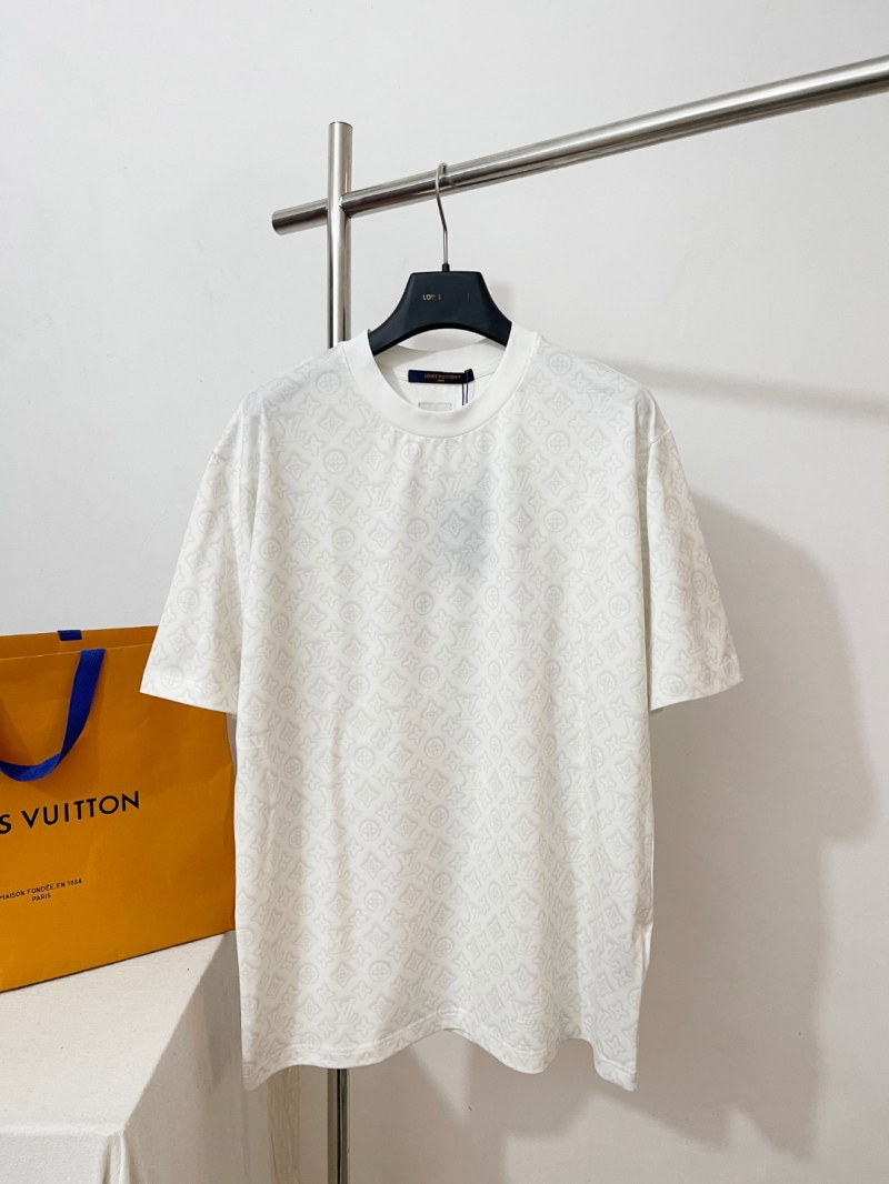 Louis Vuitton Halo Monogram Print Relaxed Fit T-Shirt in White