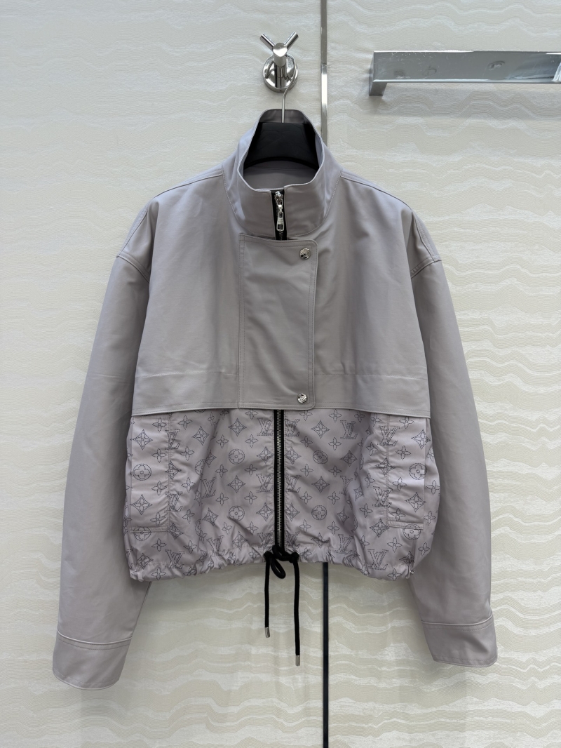 Louis Vuitton Flight Mode Monogram Patchwork Technical Jacket in Greige