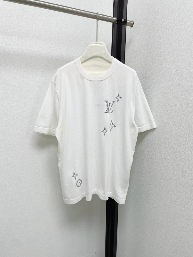 Louis Vuitton Sketch Monogram Knit T-Shirt - White Relaxed Fit