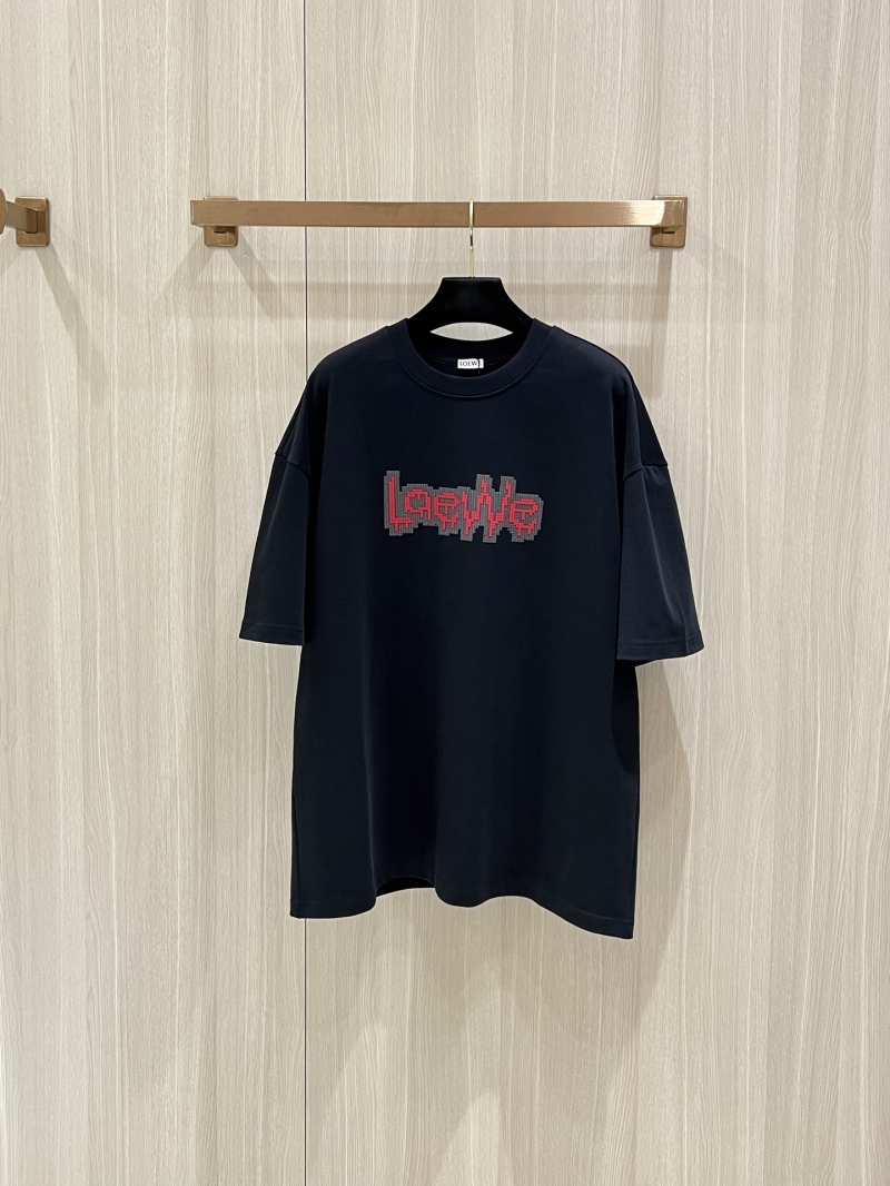 Loewe Spring Summer Premium Cotton Short Sleeve T-Shirt - Luxe & Versatile