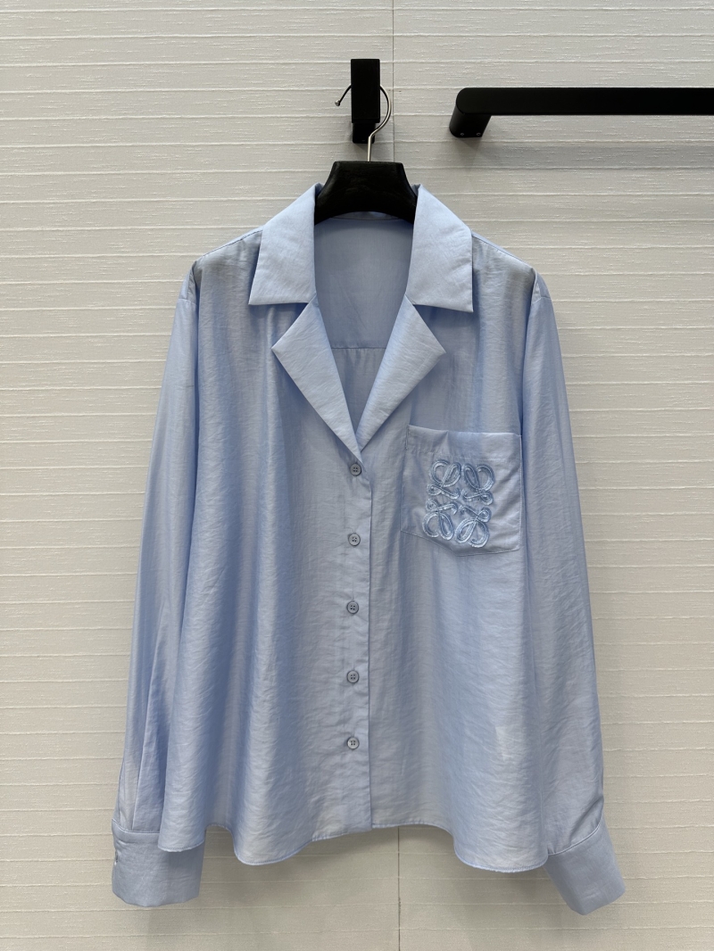 Loewe Paula’s Island Resort Light Blue Tencel Shirt - Luxe & Versatile