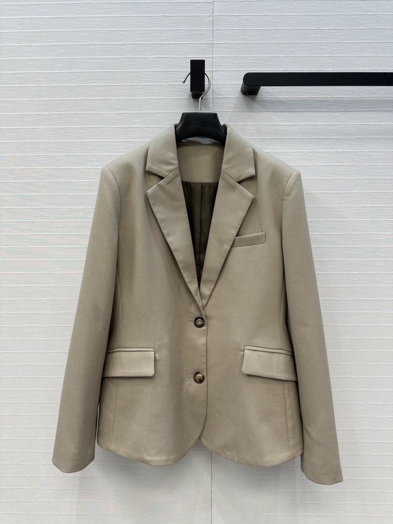 Loewe 25 Exclusive Belt-Buckle Design Casual Blazer Jacket in Beige