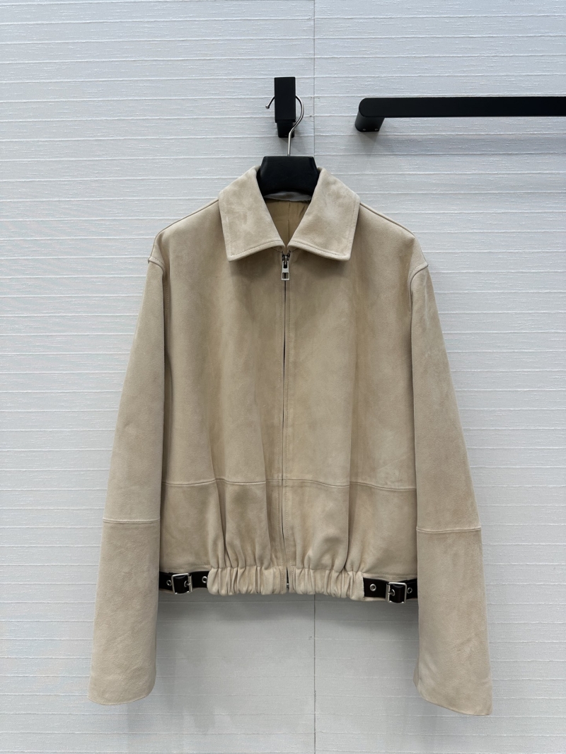 Loewe Lw Old Cadre Suede Lamb Leather Jacket | 100% Imported Suede | Minimalist Boxy Fit | Two Colors