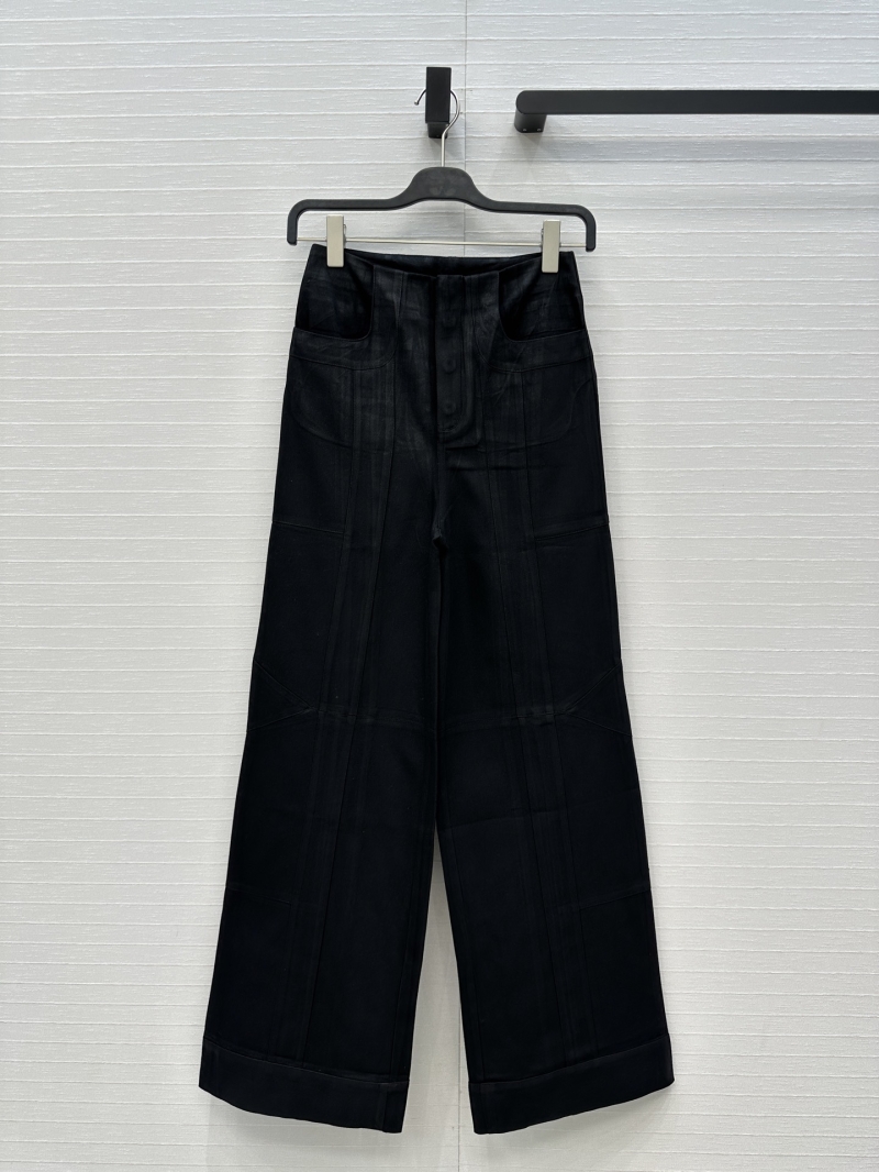 Miu Miu Upcycled Black Denim Cargo Pants - Retro Modern Streetwear