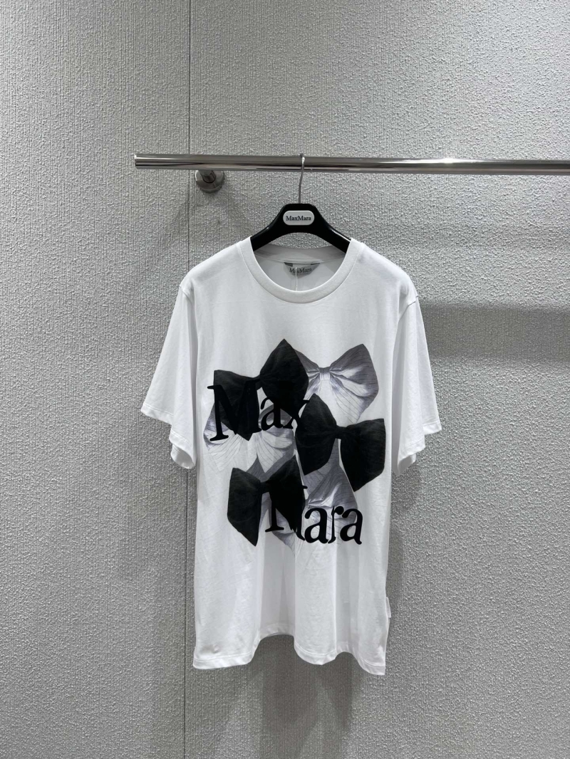 Max Mara Spring/Summer Butterfly Bow Logo Print T-Shirt