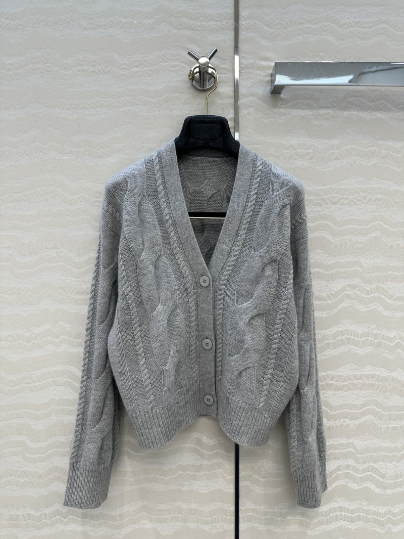 Maxmara 100% Imported Cashmere Cardigan | Swiss Cable Knit | V-Neck Luxury