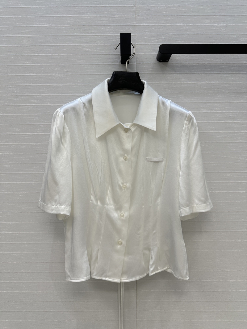 Prada Exclusive White Short-Sleeve Blouse - Limited Edition