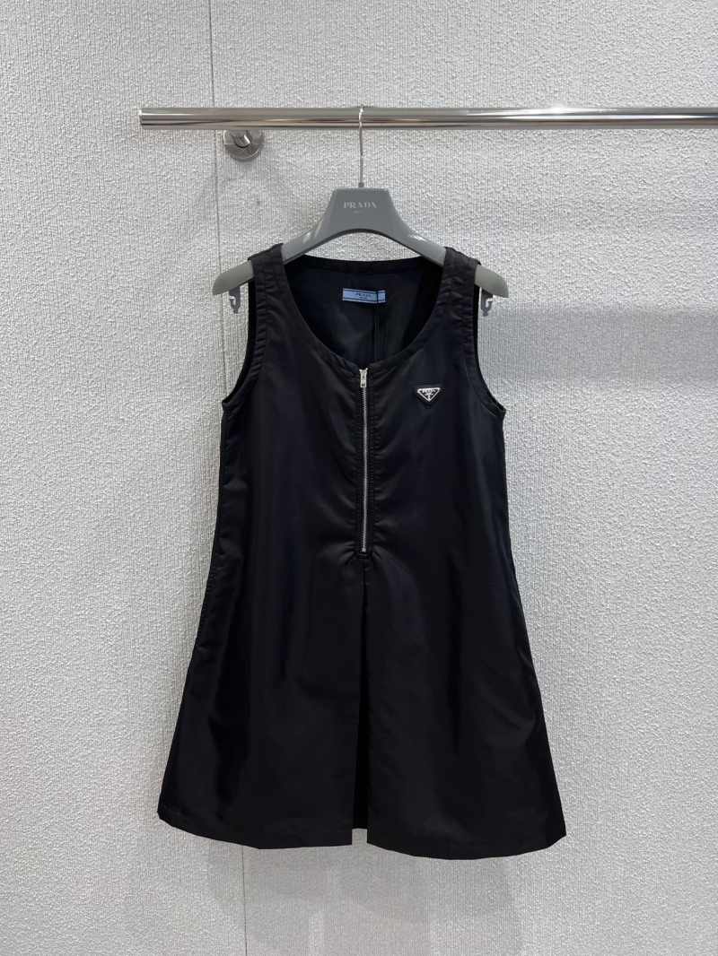 Prada Spring/Summer Black Zipper Dress - Sweet & Edgy Luxe Style