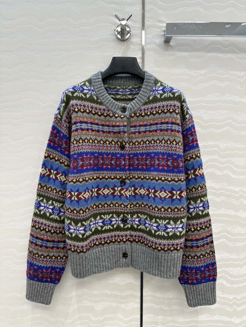 Ralph Lauren Fair Isle Wool Cardigan | Intricate Nordic Pattern | Slimming H-Silhouette