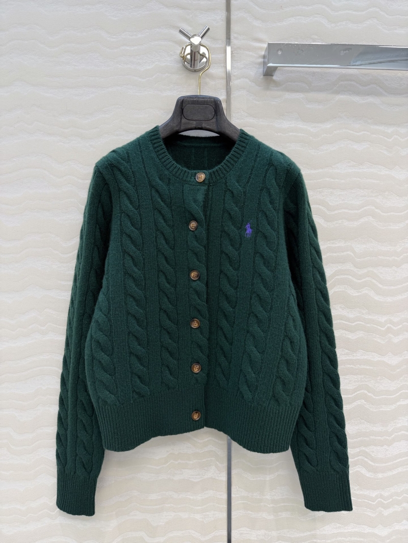 Ralph Lauren Exquisite 90% Wool 10% Cashmere Cable Knit Cropped Cardigan