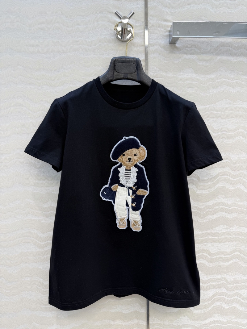 Ralph Lauren Sumptuous Pure Cotton Polo Bear 3D Embroidered T-Shirt