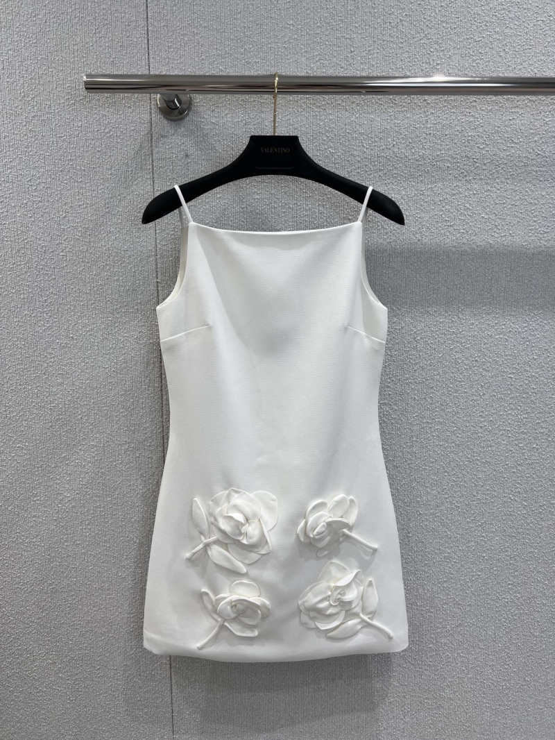 Valentino Spring/Summer 25SS 3D Floral Strap Dress - Luxe Exclusive
