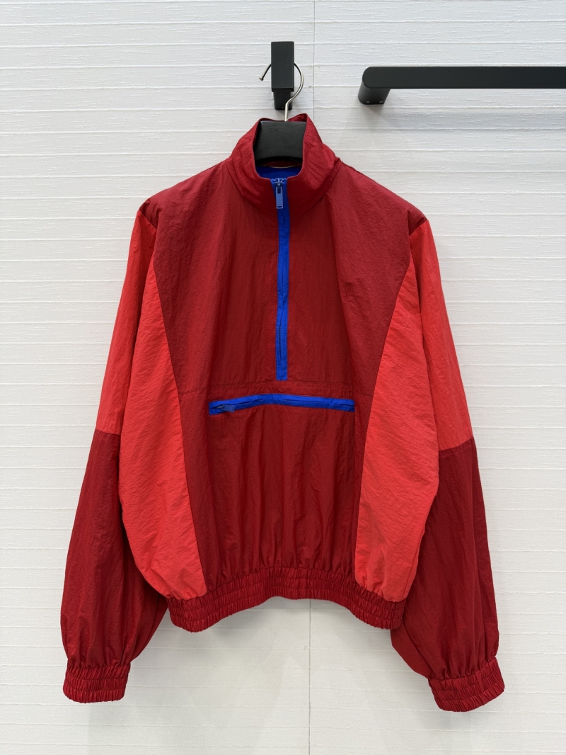 Saint Laurent YSL Spring Collection Sporty Color-Block Windbreaker Pullover