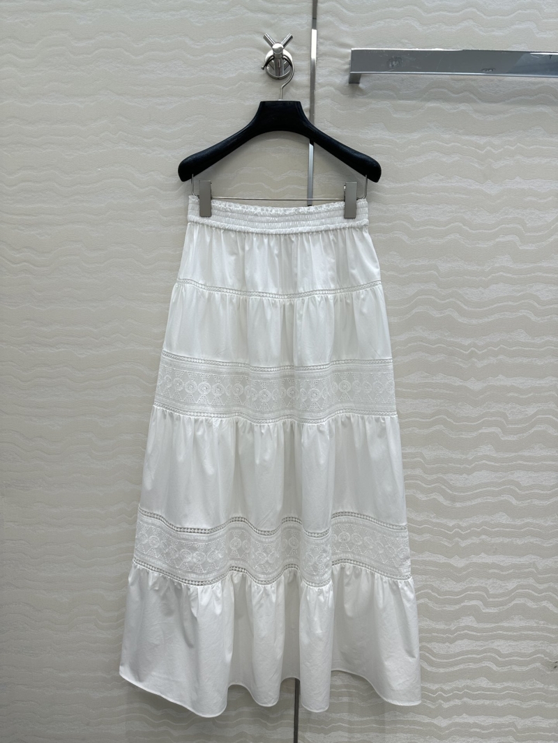 Zimmermann Exclusive Southern France Boho White Long Skirt