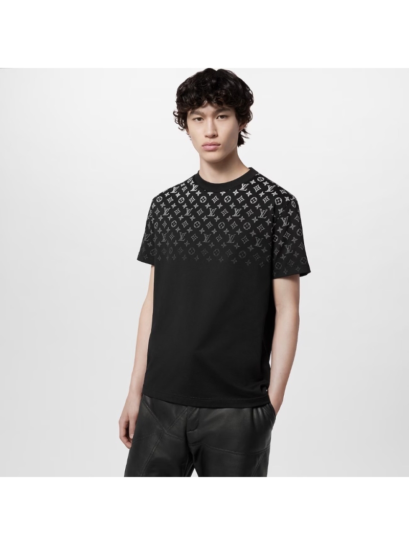 Louis Vuitton Unisex Gradient Monogram T-Shirt in Black | Luxe Cotton & Digital Print