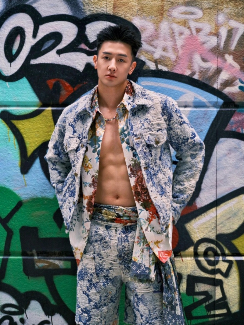 Louis Vuitton LV Unisex Limited Edition Floral Jacquard Denim Jacket - Luxe Cotton Blend