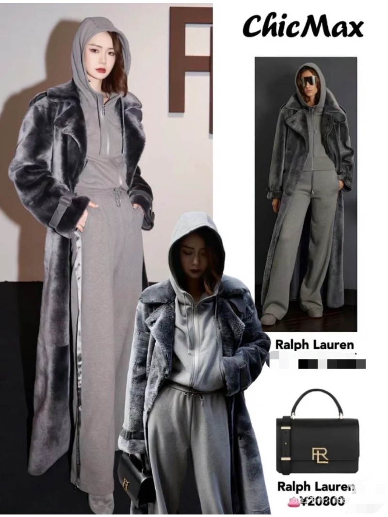 Ralph Lauren Spanish Merino Shearling Coat in Gray | Luxurious Double-Faced Designer Outerwear