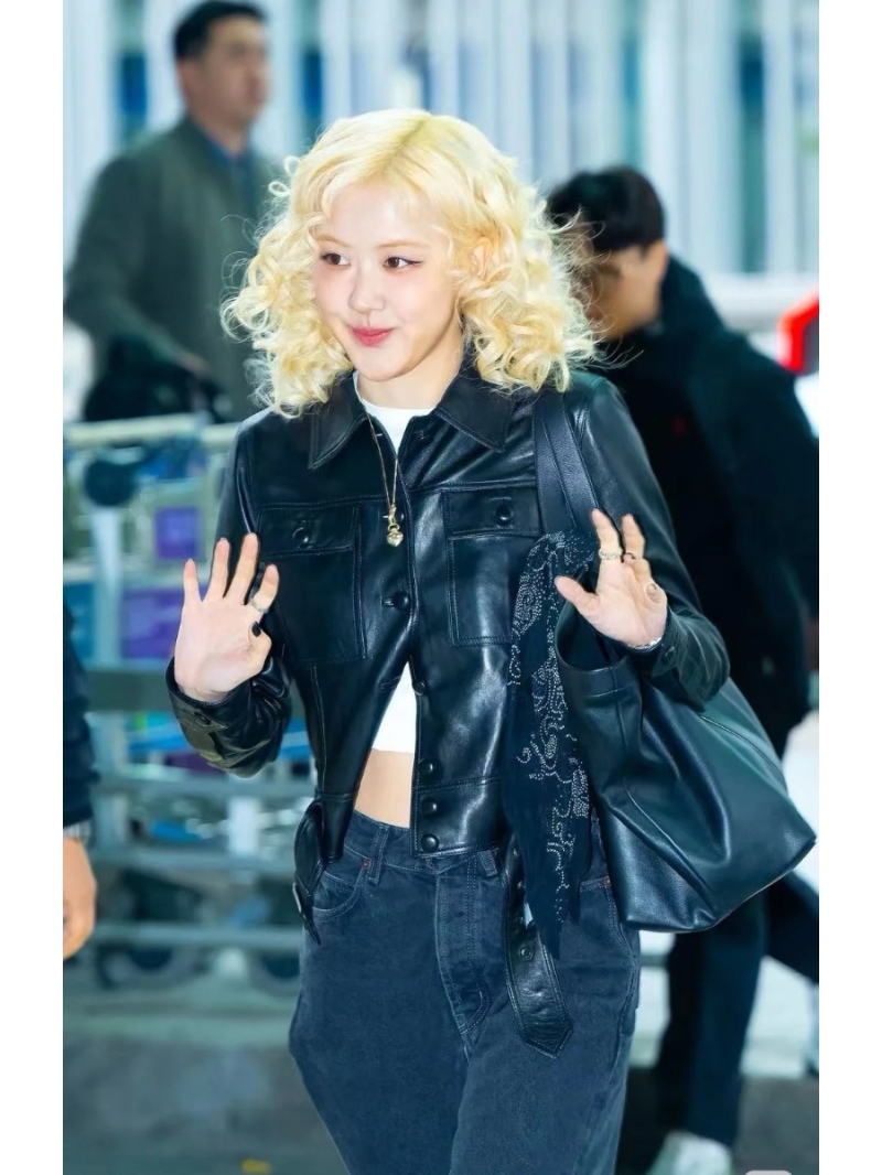 Saint Laurent Sumptuous Turkish Lambskin Belted Cropped Leather Jacket in Black