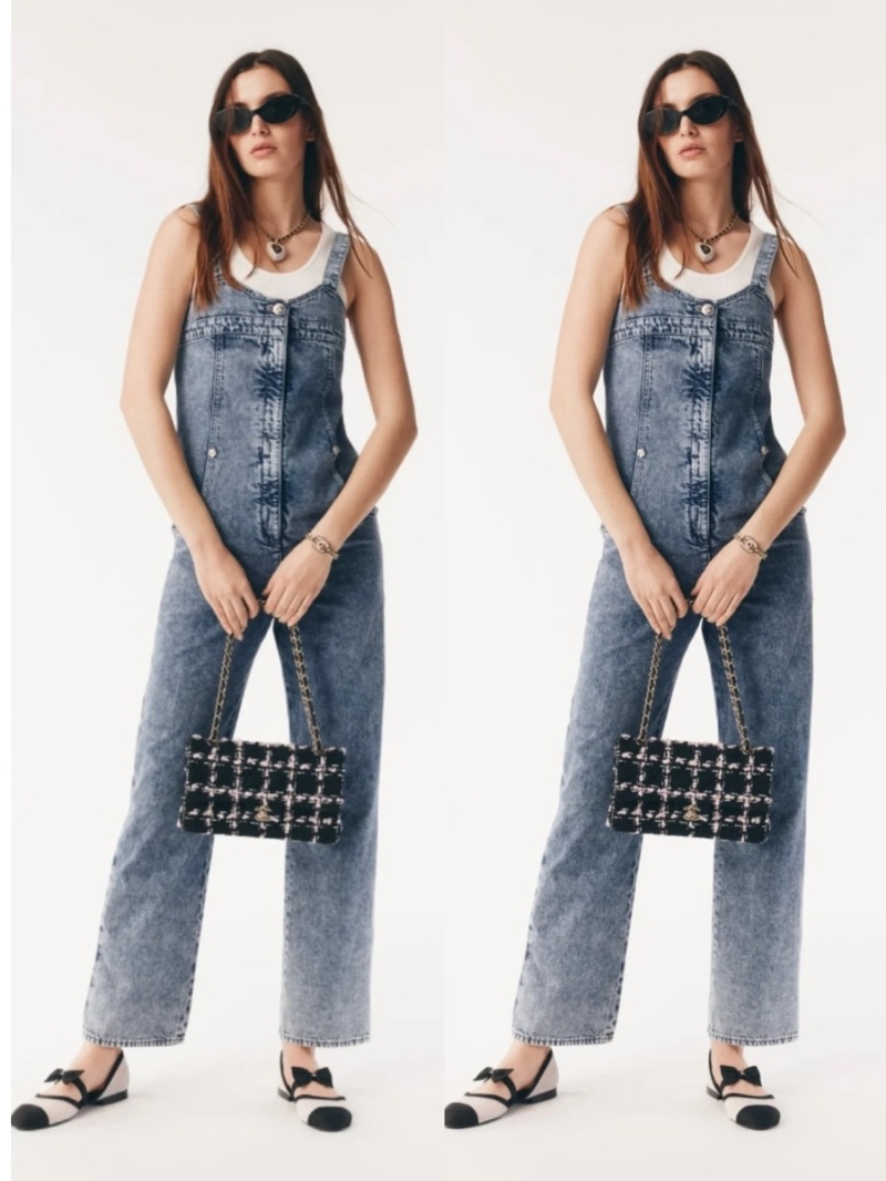 Chanel 25P Coco Retro Denim Strap Overalls - Exclusive Limited Edition