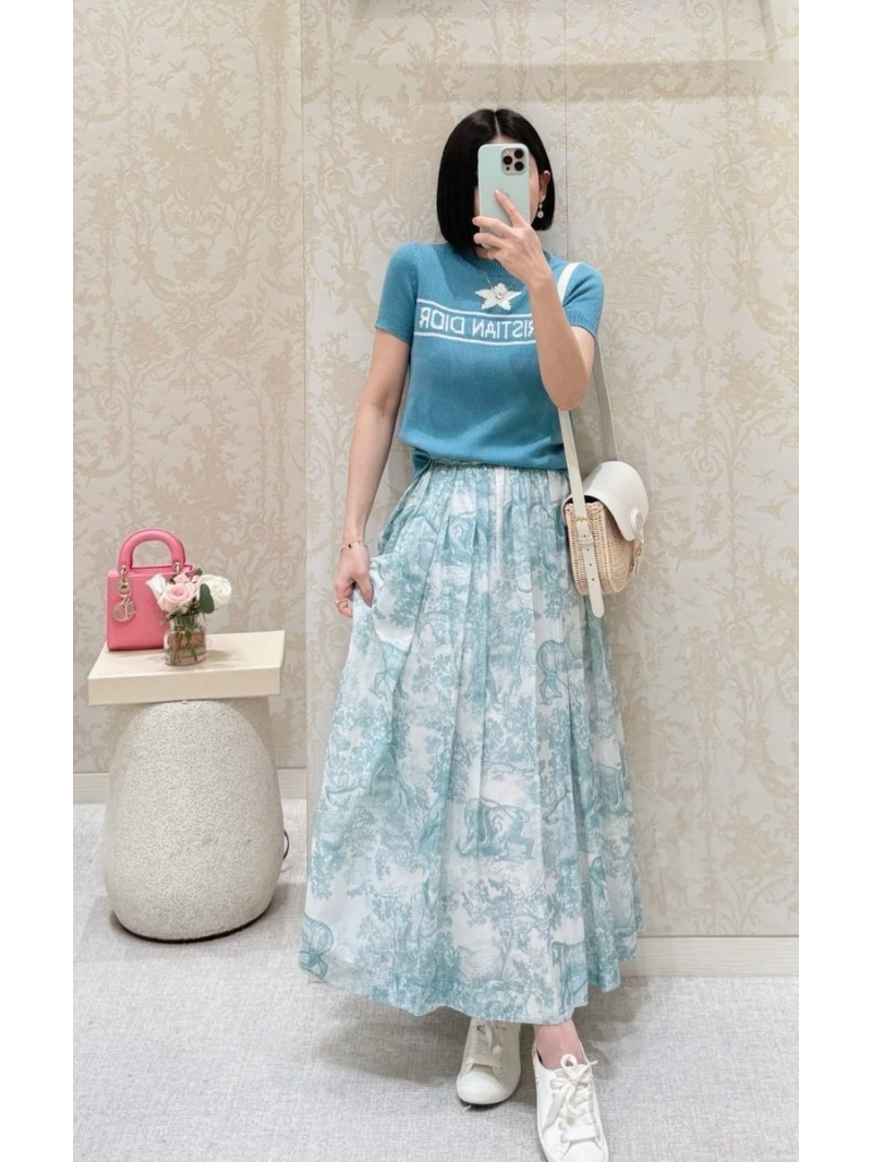 Dior Miss Dior Peacock Green Limited Edition Cashmere Sweater - Luxe Elegance