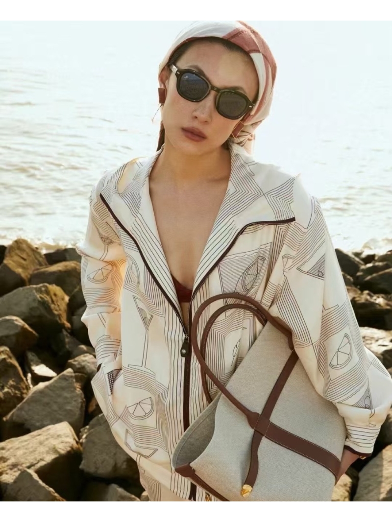 Loro Piana Island Escape Silk Cocktail Print Jacket - Luxe & Versatile