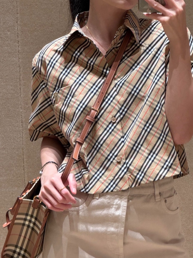 Burberry Vintage Check Short-Sleeve Shirt - Exclusive Retro Style
