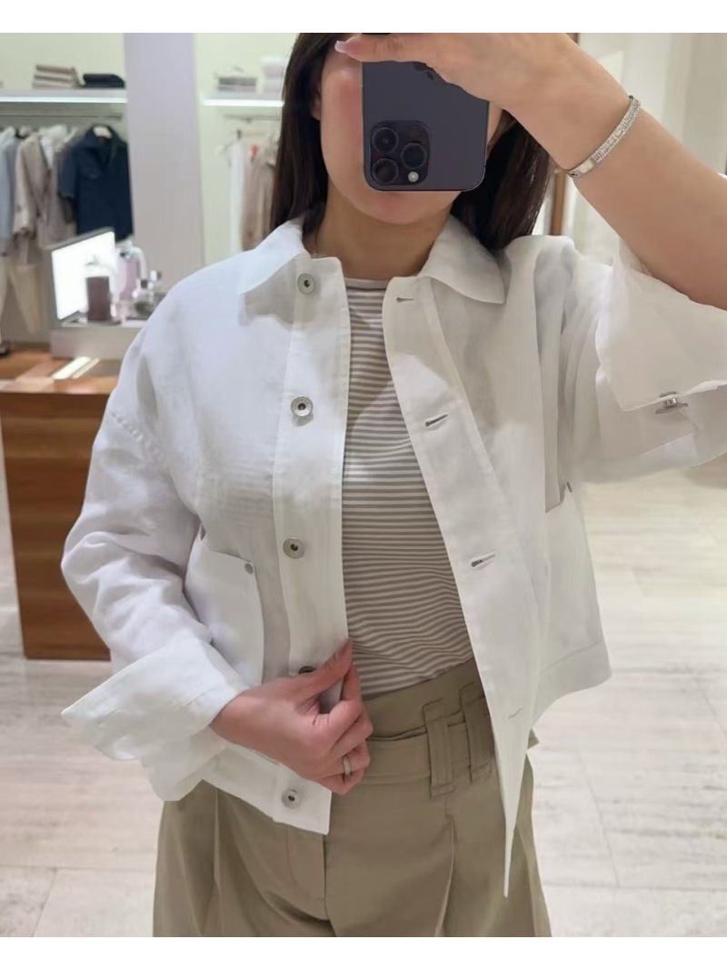 Brunello Cucinelli Exclusive Luxe Linen Notch Lapel Jacket in Khaki