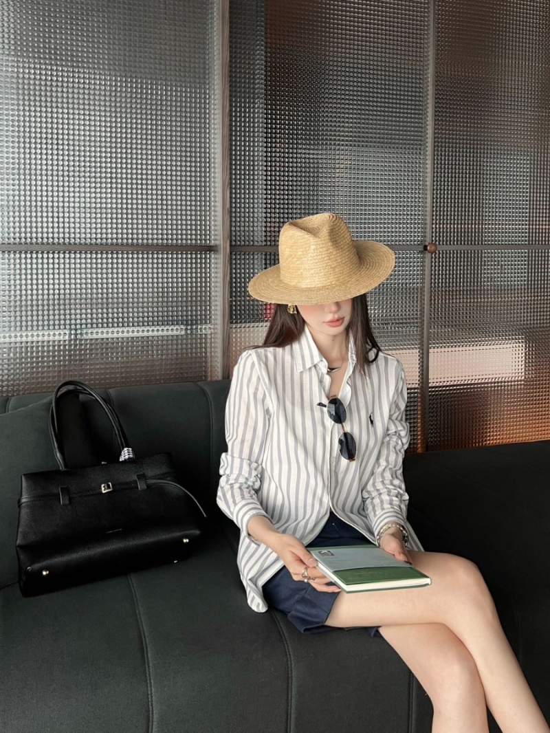 Ralph Lauren Long-Term Casual Striped Shirt with Iconic Pony Embroidery