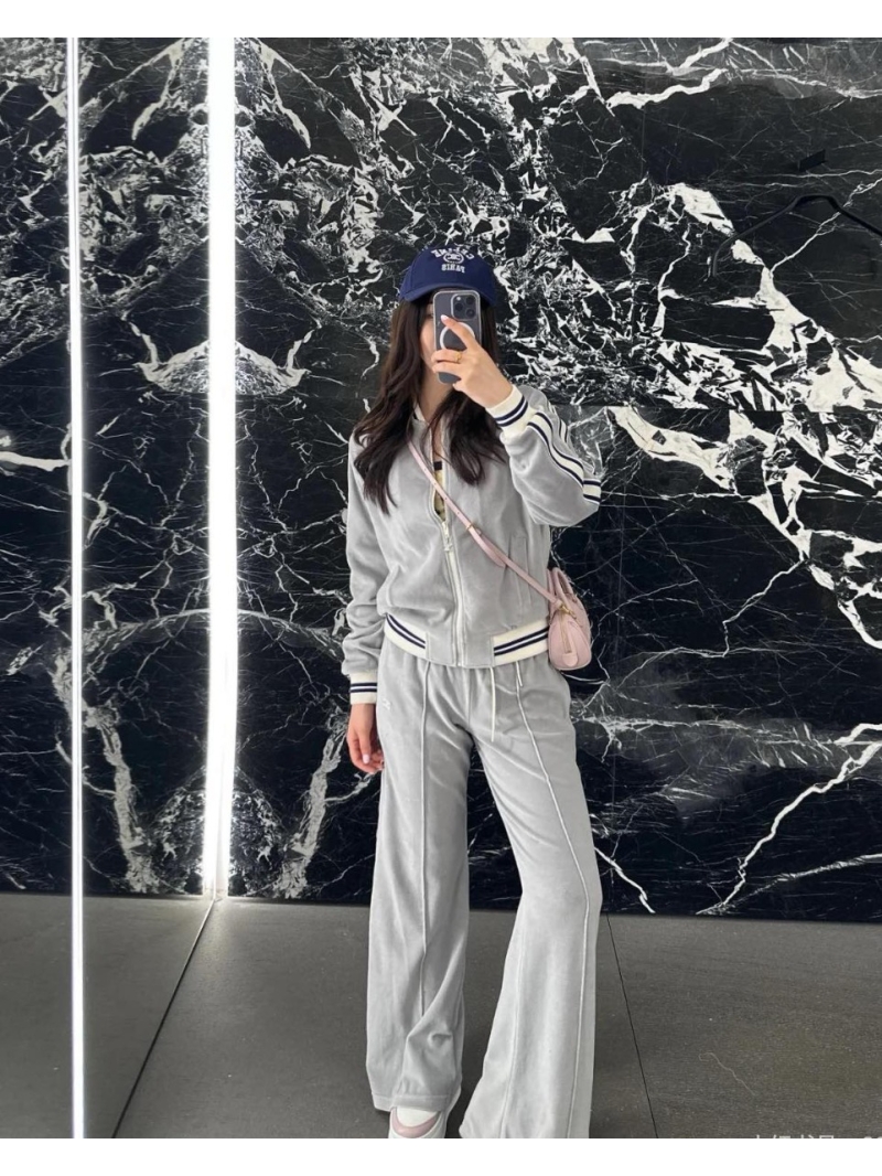 CE Exclusive Baseball Jacket for Women - Luxe Cotton Velvet with Stripe Accents