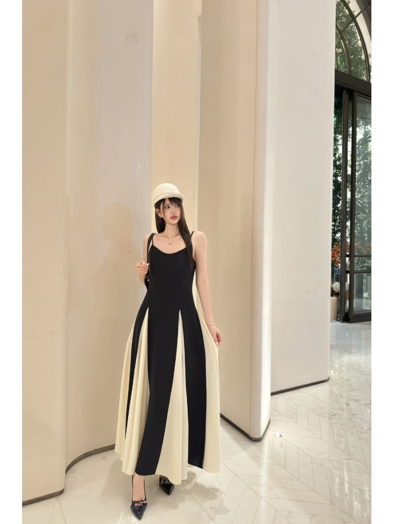 Dior Spring Summer Double-Layer Colorblock Cami Dress - Luxe & Elegant