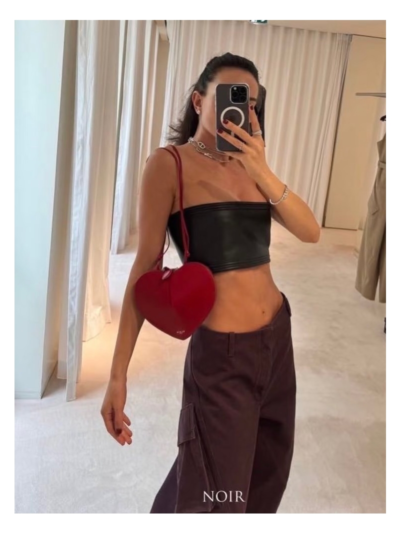 Alaia 25 New Burgundy Cargo Pants with Slant Pockets - Retro Casual Workwear Style