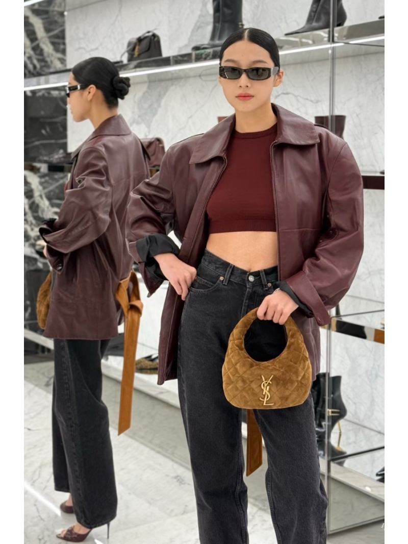 Yves Saint Laurent YSL High-Waisted Slim-Fit Jeans in Black | Custom Enzyme Wash Turkish Denim | Lengthening & Slimming