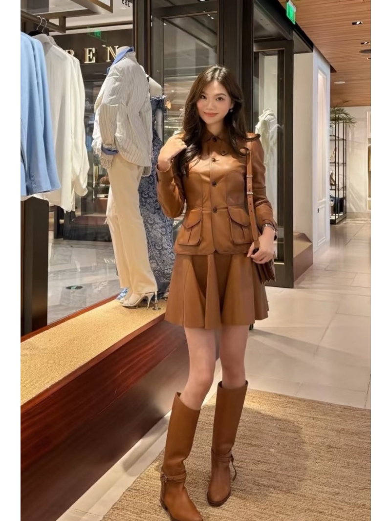 Ralph Lauren Purple Label Burnished New Zealand Lambskin Rider Jacket