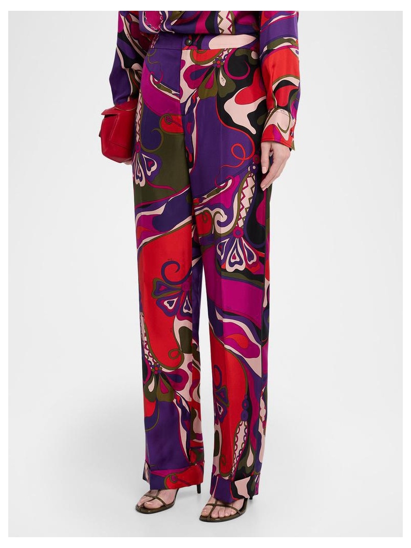 Pucci Limited Edition Abstract Print Silk Lounge Pants