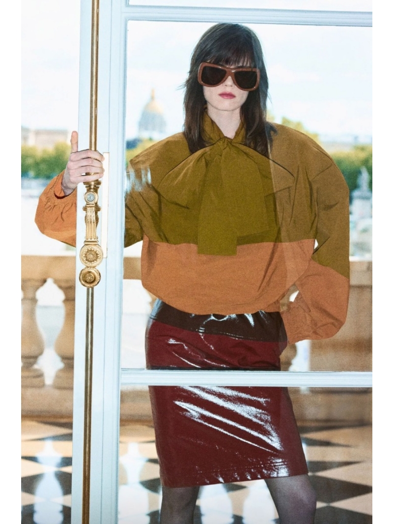 Saint Laurent Spring Color-Block Nylon Windbreaker Pullover