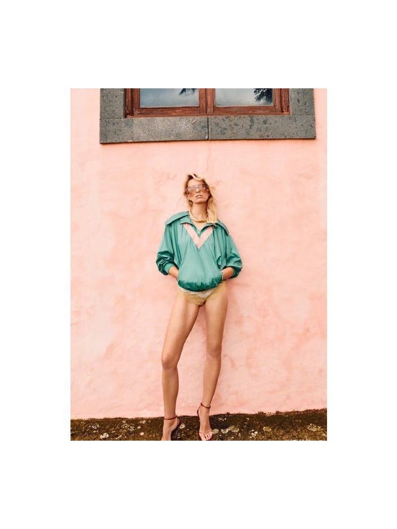 Saint Laurent Lightweight Nylon Color-Block Half-Zip Windbreaker Jacket