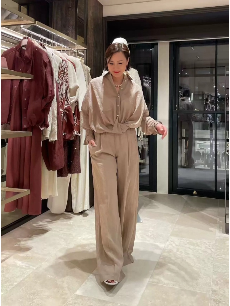 Brunello Cucinelli Silk-Cotton Blend Knot-Hem Shirt in Old Money Aesthetic