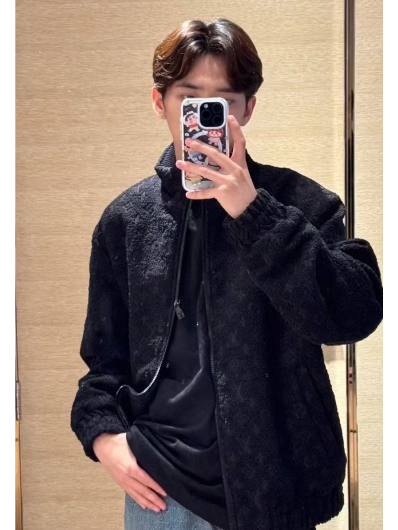 Louis Vuitton LV Teddy Jacquard Knit Jacket - Black