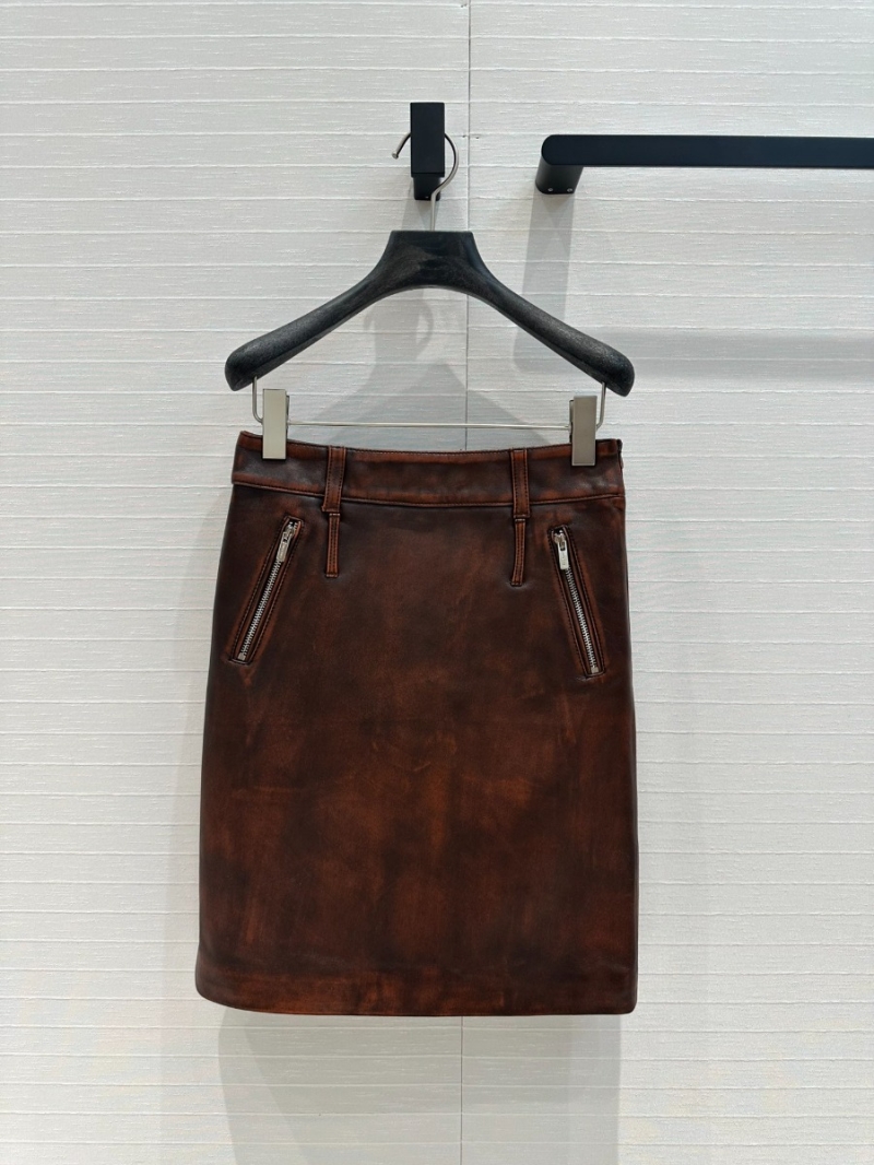 Miu Miu Fall/Winter 2024 Imported Lambskin Utility Skirt