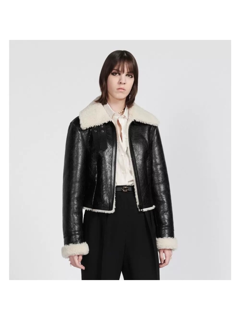 Dior Limited Edition FW Shearling Moto Jacket