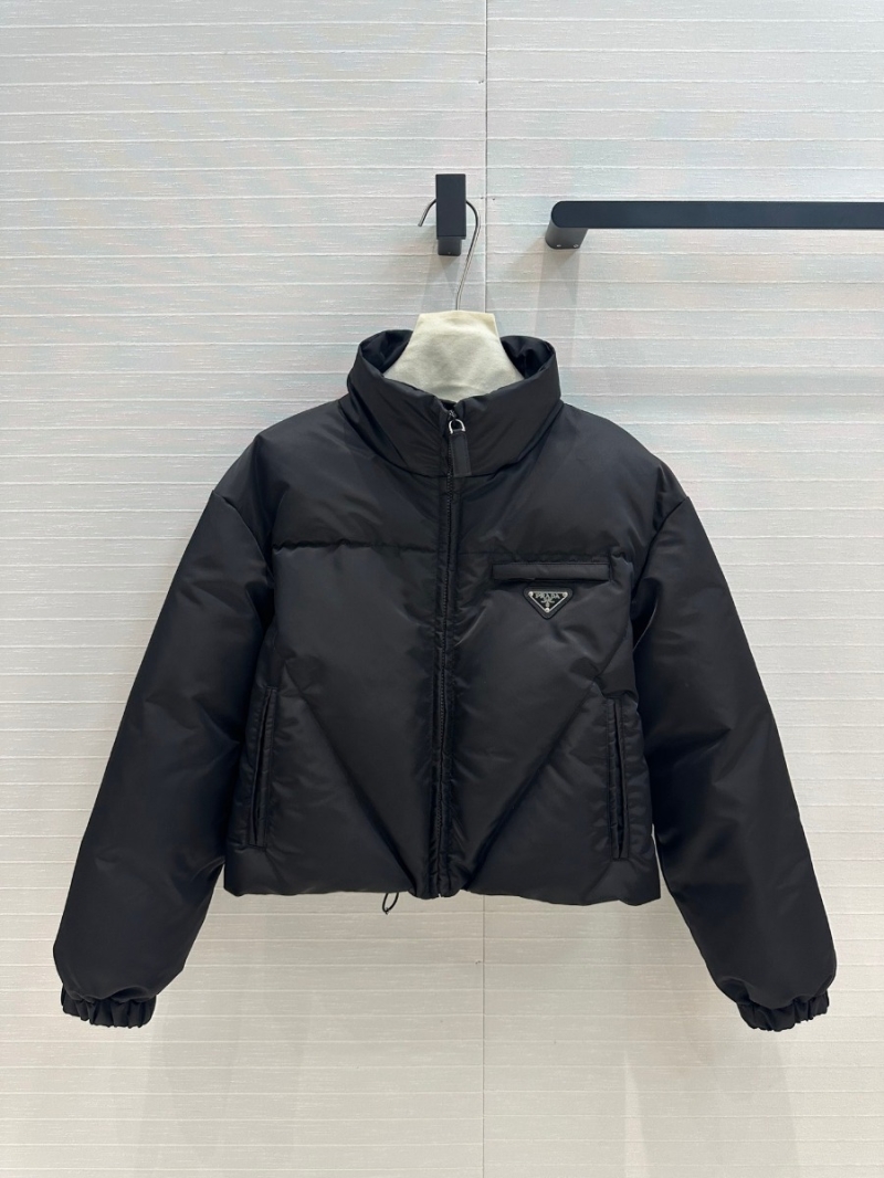 Prada 2024 Fall/Winter Collection Sleek Nylon Puffer Jacket